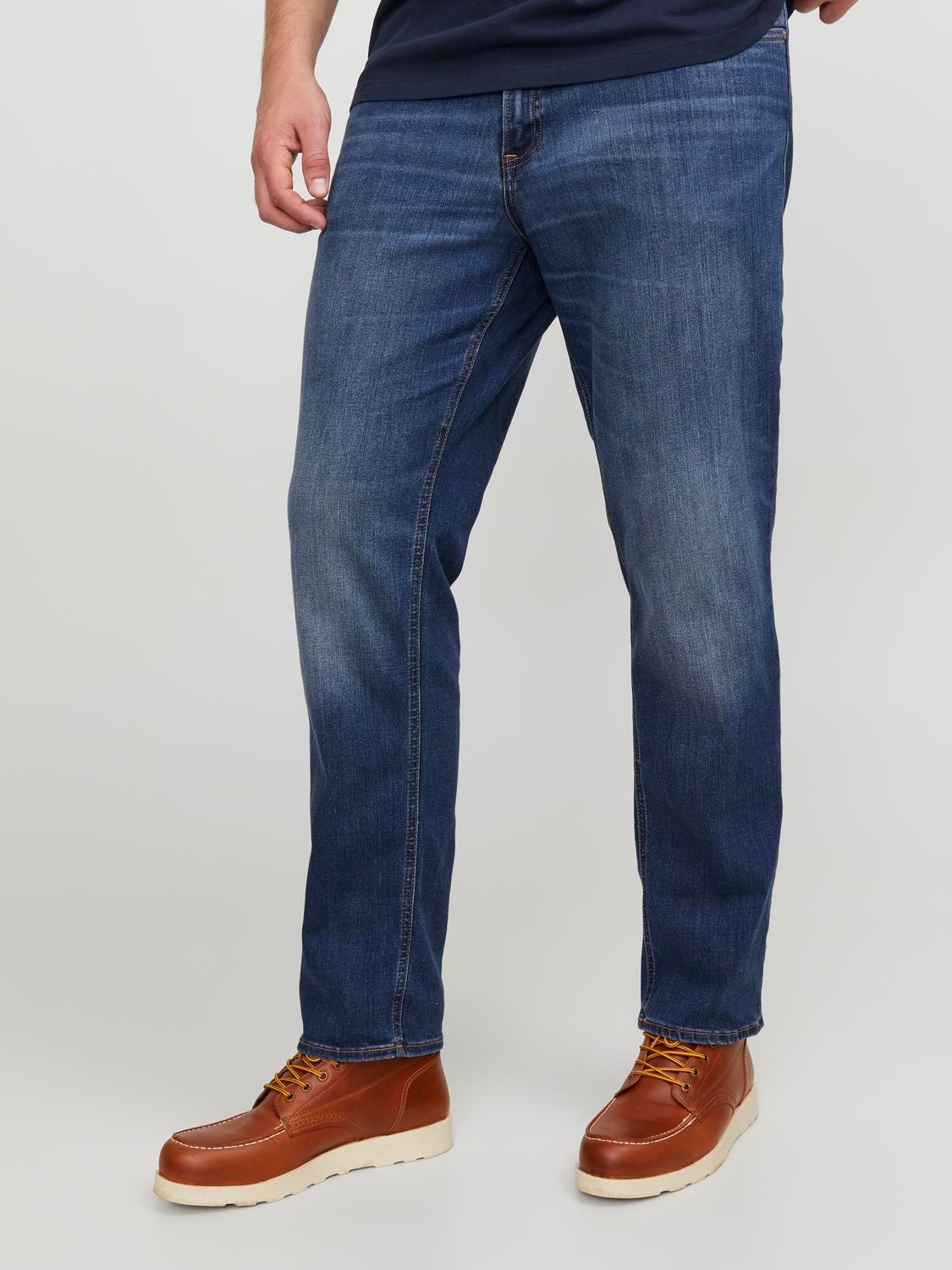 Jack & Jones Plus Size JJITIM JJORIGINAL AM 814 PLS Jeans Slim Straight Fit -Blue Denim - 12153646