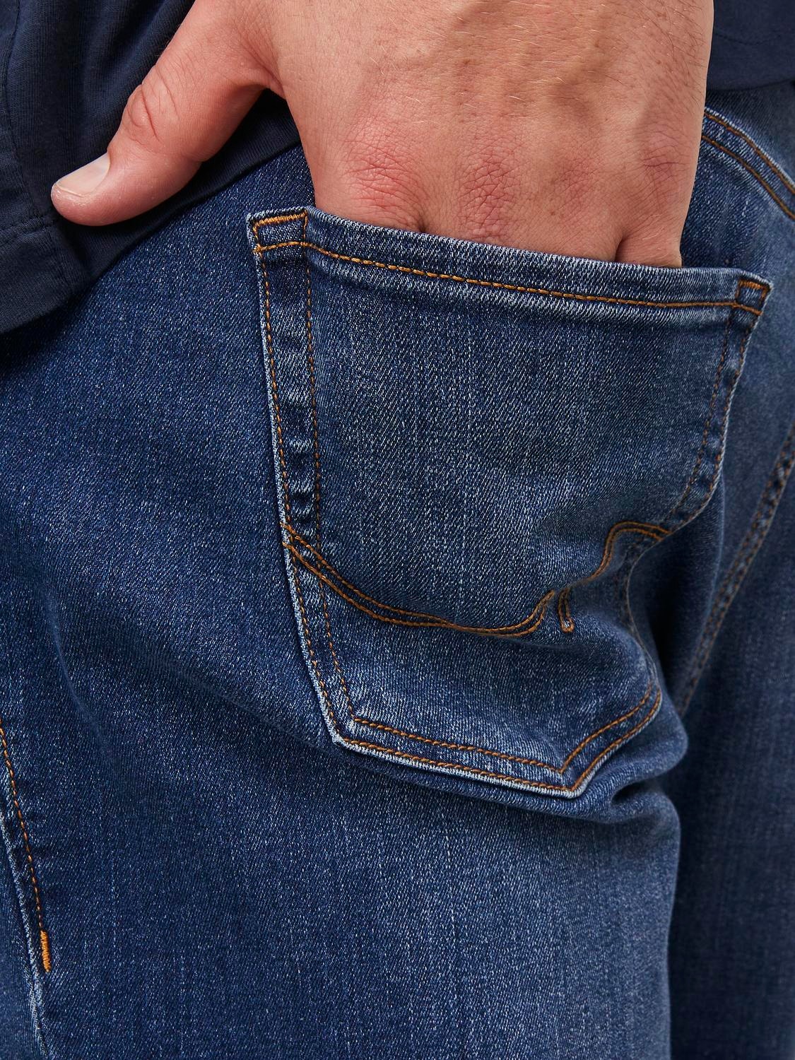 Jack & Jones Plus Size JJITIM JJORIGINAL AM 814 PLS Slim Fit jeans mit geradem Bein -Blue Denim - 12153646