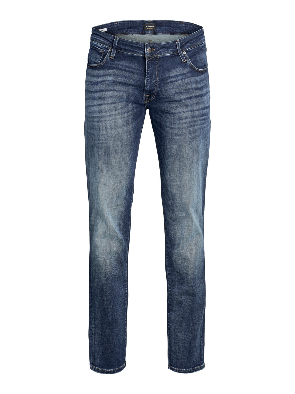 Jack & Jones Plus Size JJITIM JJICON JJ 057 50SPS PLS Jeans Slim Straight Fit -Blue Denim - 12153936
