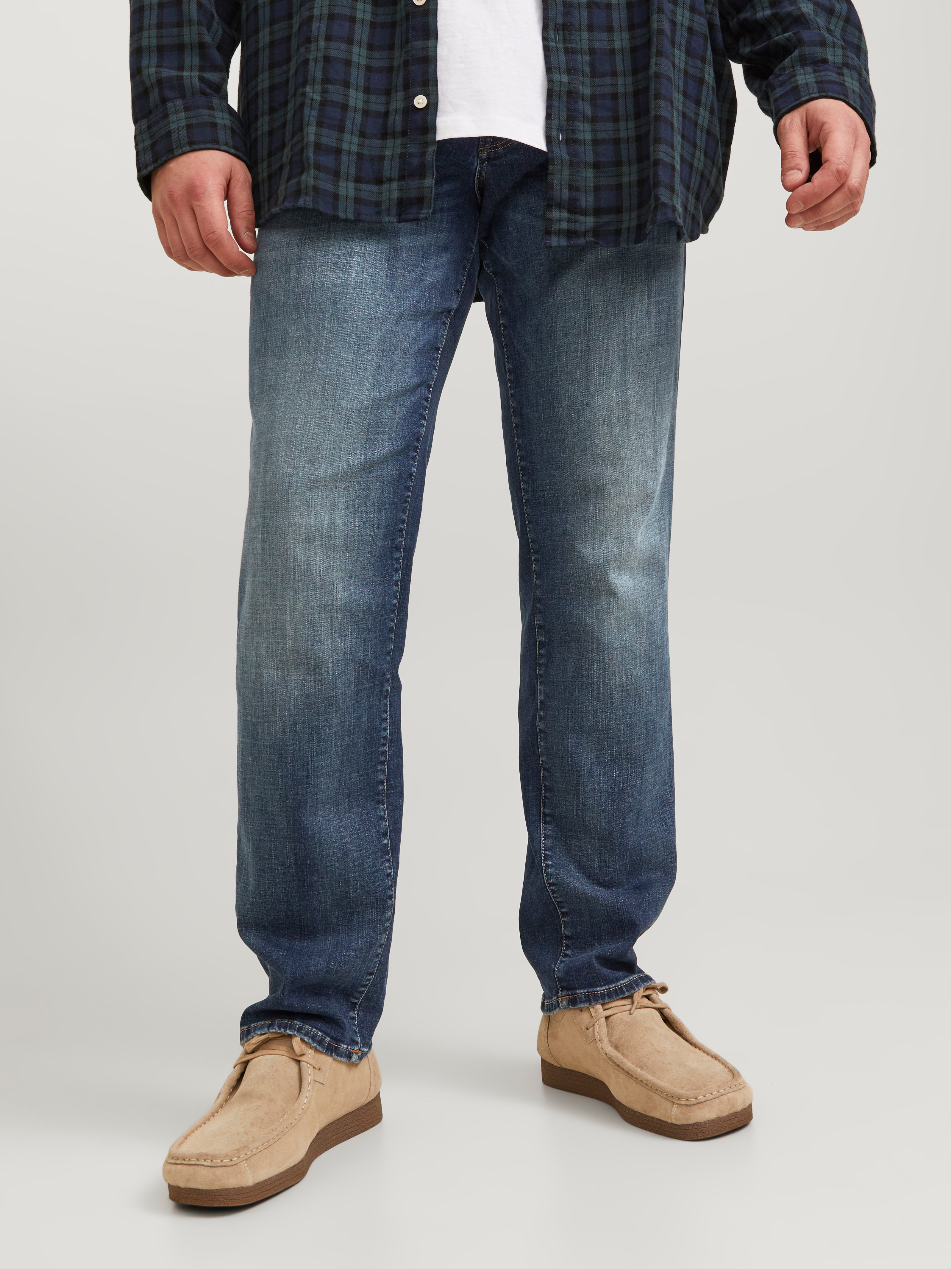 Plus Size Jjitim Jjicon Jj 057 50sps Pls Jean Coupe Slim Droite - Jack & Jones - Modalova