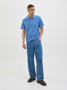 Jack & Jones All Over Print Spredt krave Polo -Bright Cobalt - 12154548