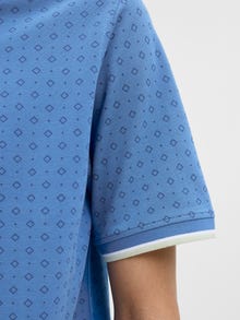 Jack & Jones All Over Print Spredt krave Polo -Bright Cobalt - 12154548
