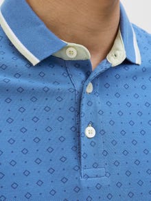 Jack & Jones All Over Print Spredt krave Polo -Bright Cobalt - 12154548