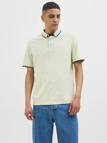 Jack & Jones All Over Print Poloshirt -Celadon Green - 12154548