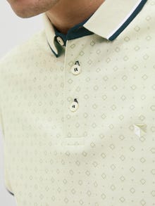 Jack & Jones All Over Print Poloshirt -Celadon Green - 12154548