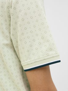 Jack & Jones All Over Print Poloshirt -Celadon Green - 12154548