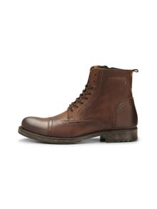Jack & Jones Lær Boots -Cognac - 12156000