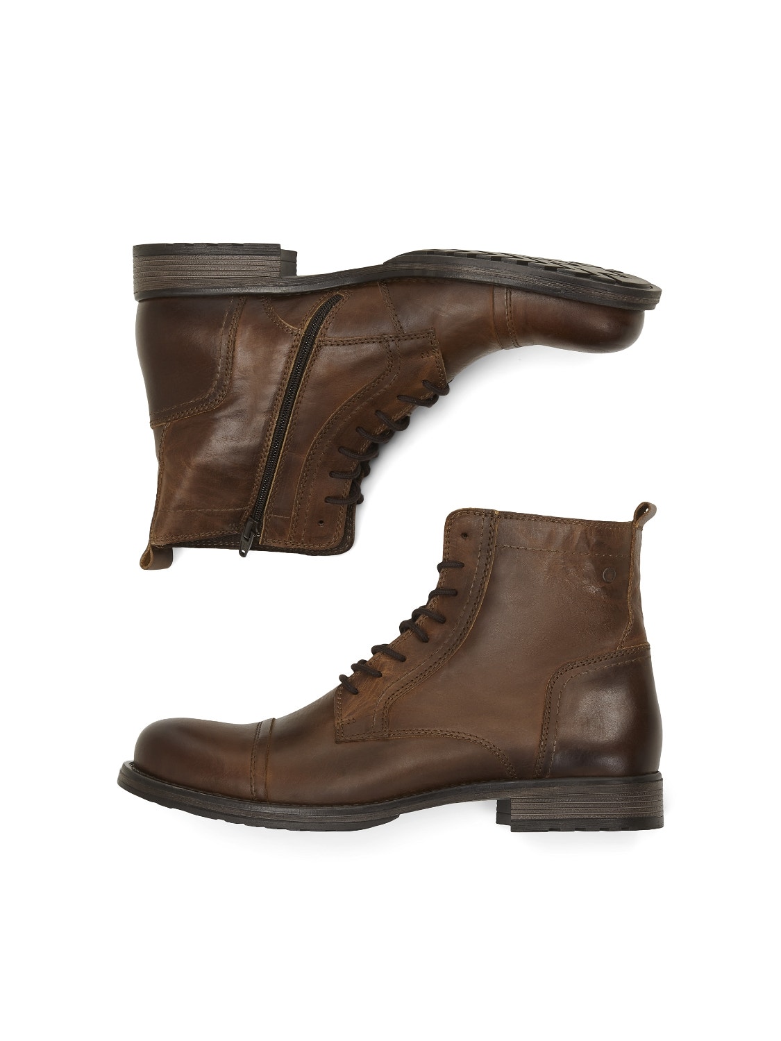 Jack & Jones Vintage Leather Logger Work Boots 8 12