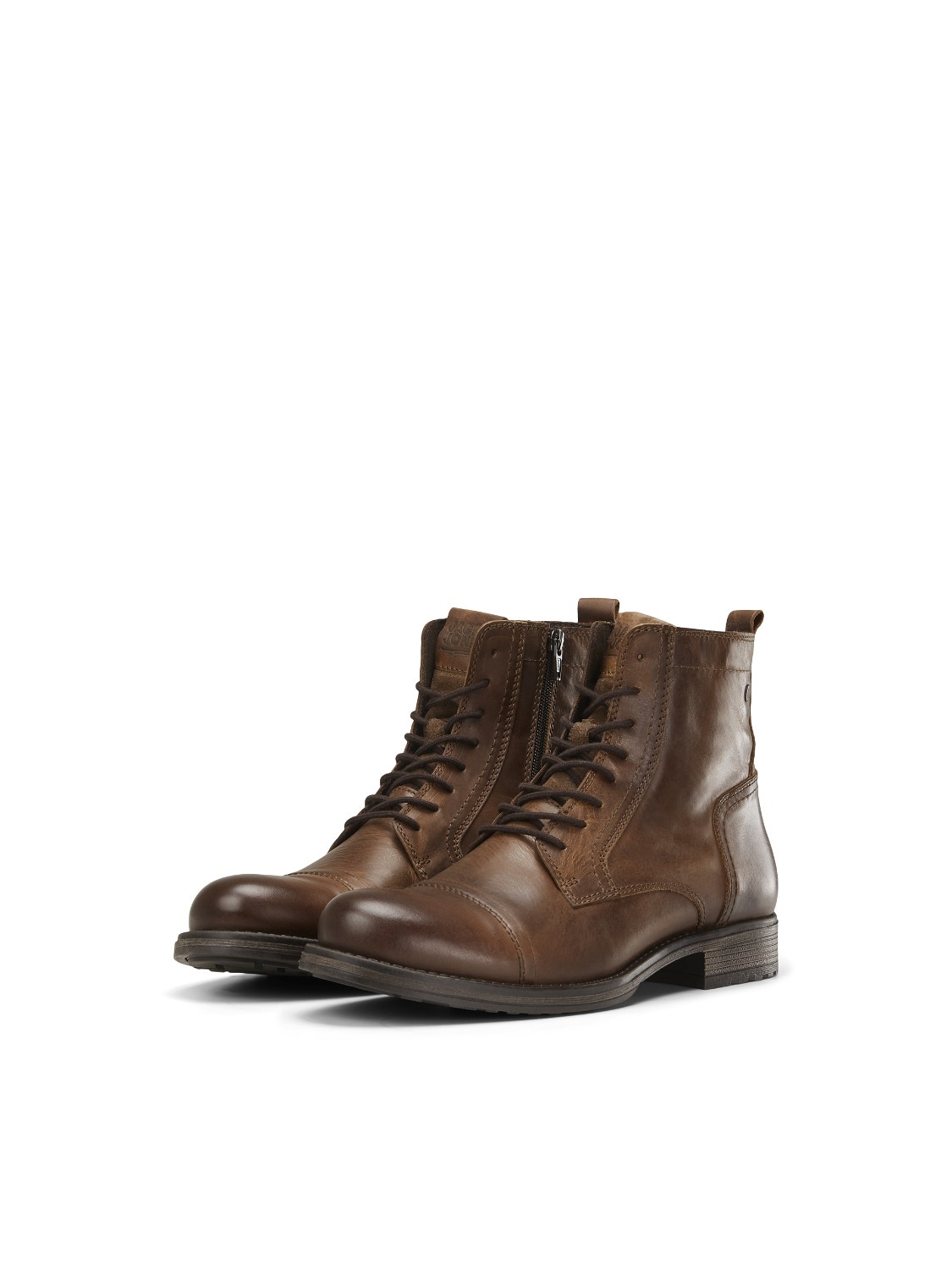 Jack & Jones Leather Boots -Cognac - 12156000