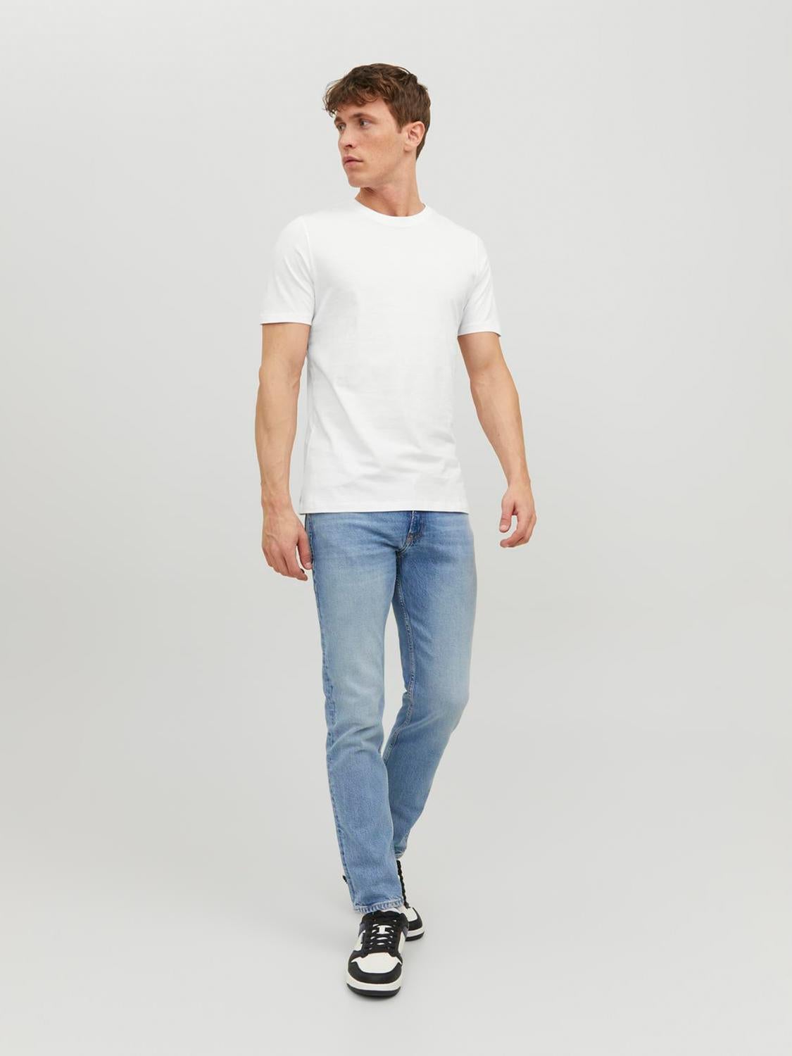 Plain Crew neck T-shirt | White | Jack & Jones®