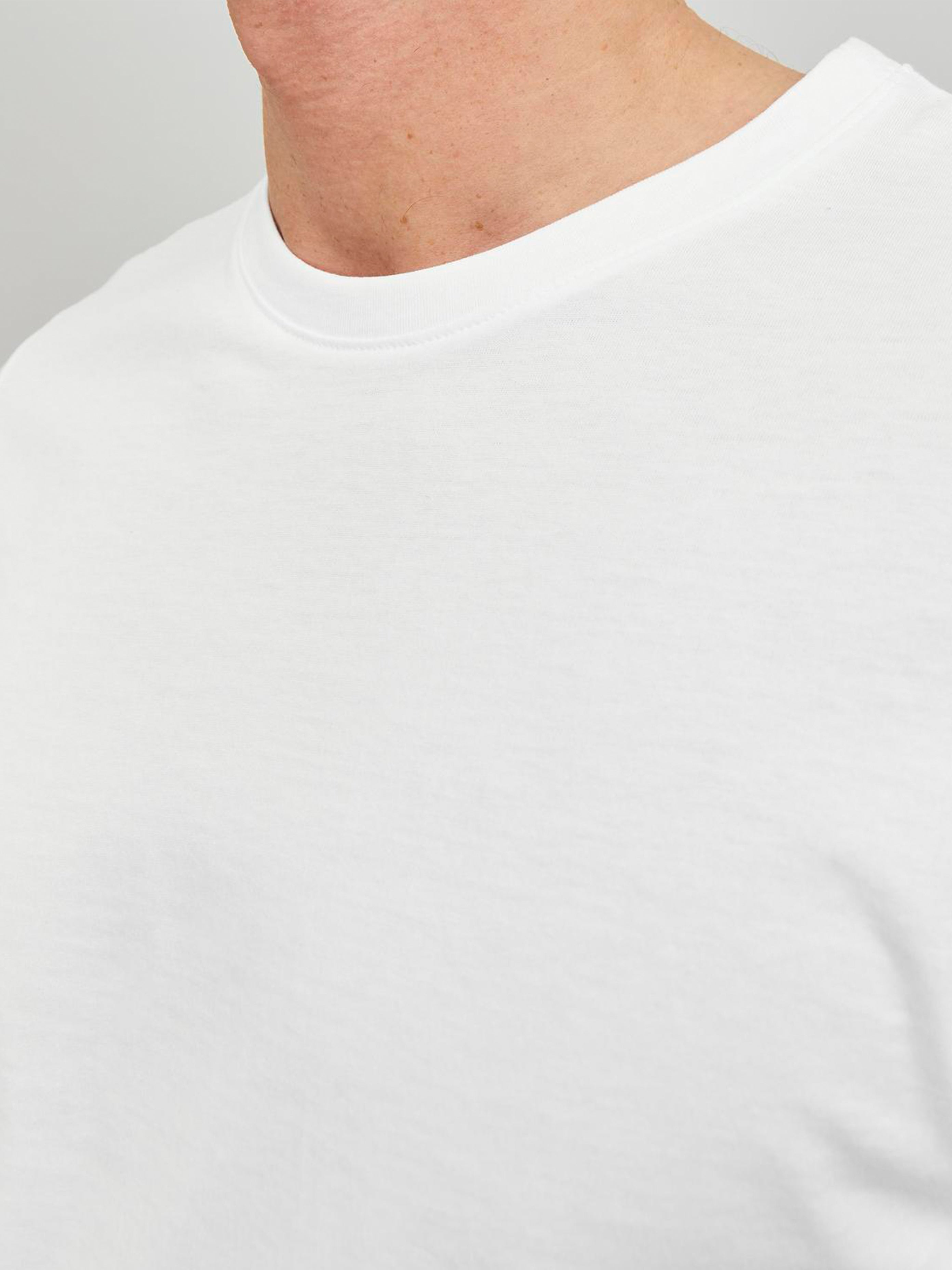 Plain Crew neck T shirt White Jack Jones