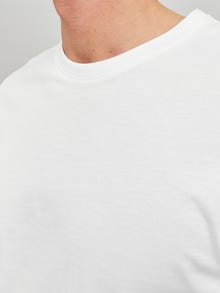 Jack & Jones Plain Crew neck T-shirt -White - 12156101