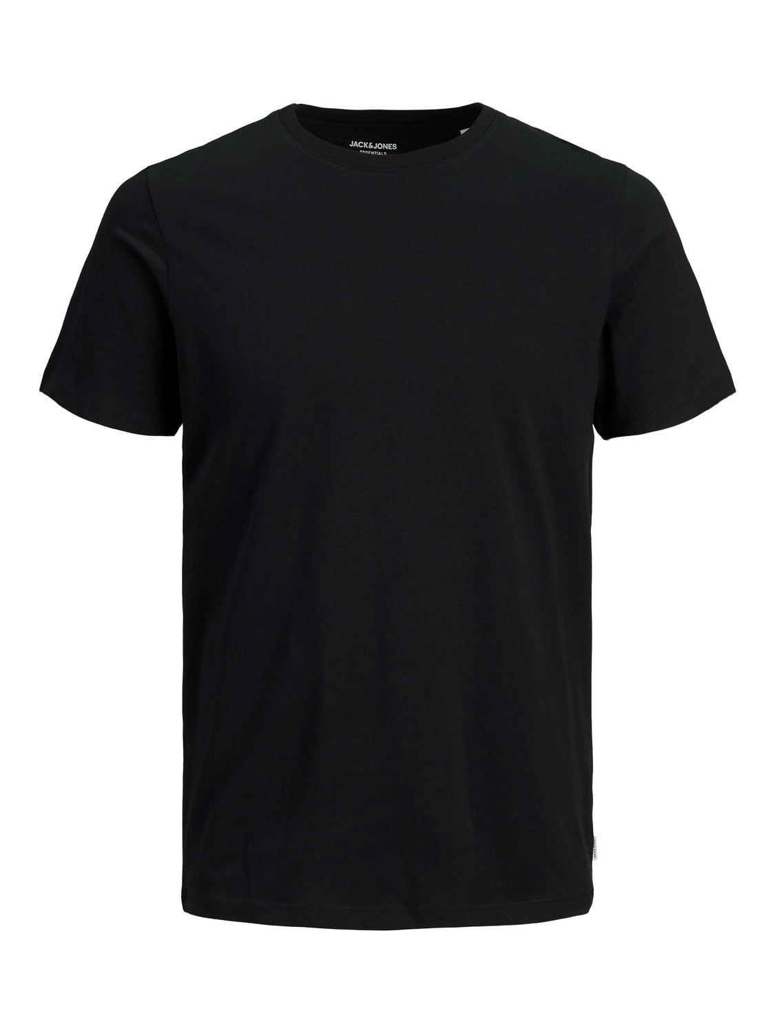 Jack & Jones Einfarbig Rundhals T-shirt -Black - 12156101
