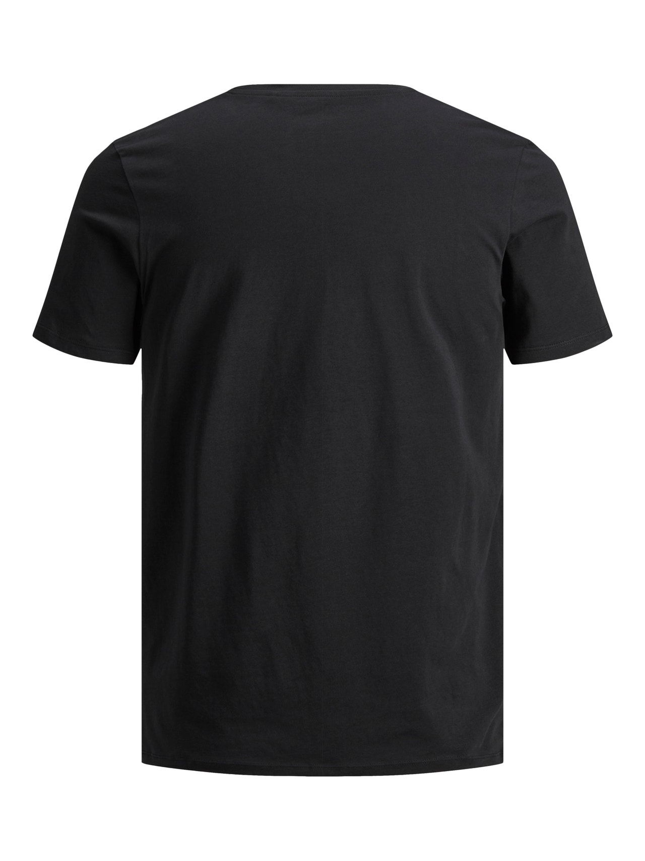Jack & Jones Vanlig O-hals T-skjorte -Black - 12156101