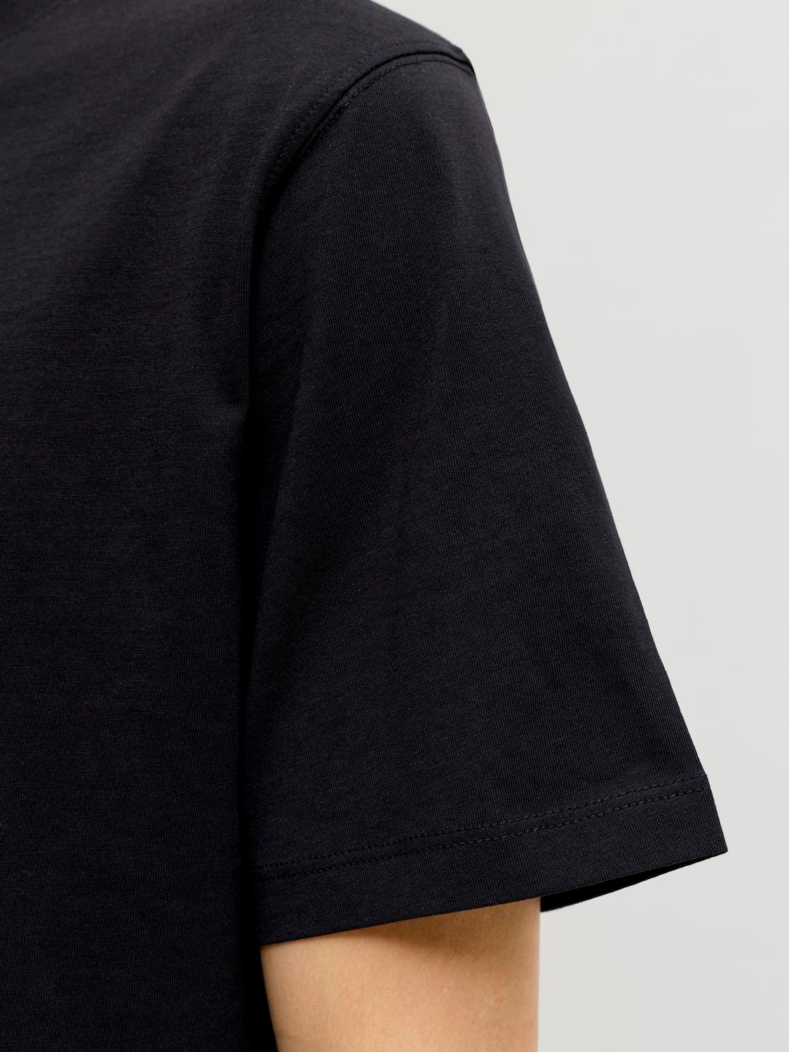 Plain Crew neck T-shirt | Black | Jack & Jones®
