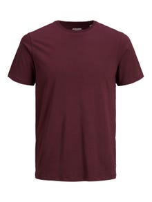Jack & Jones Ensfarvet Crew neck T-shirt -Port Royale - 12156101