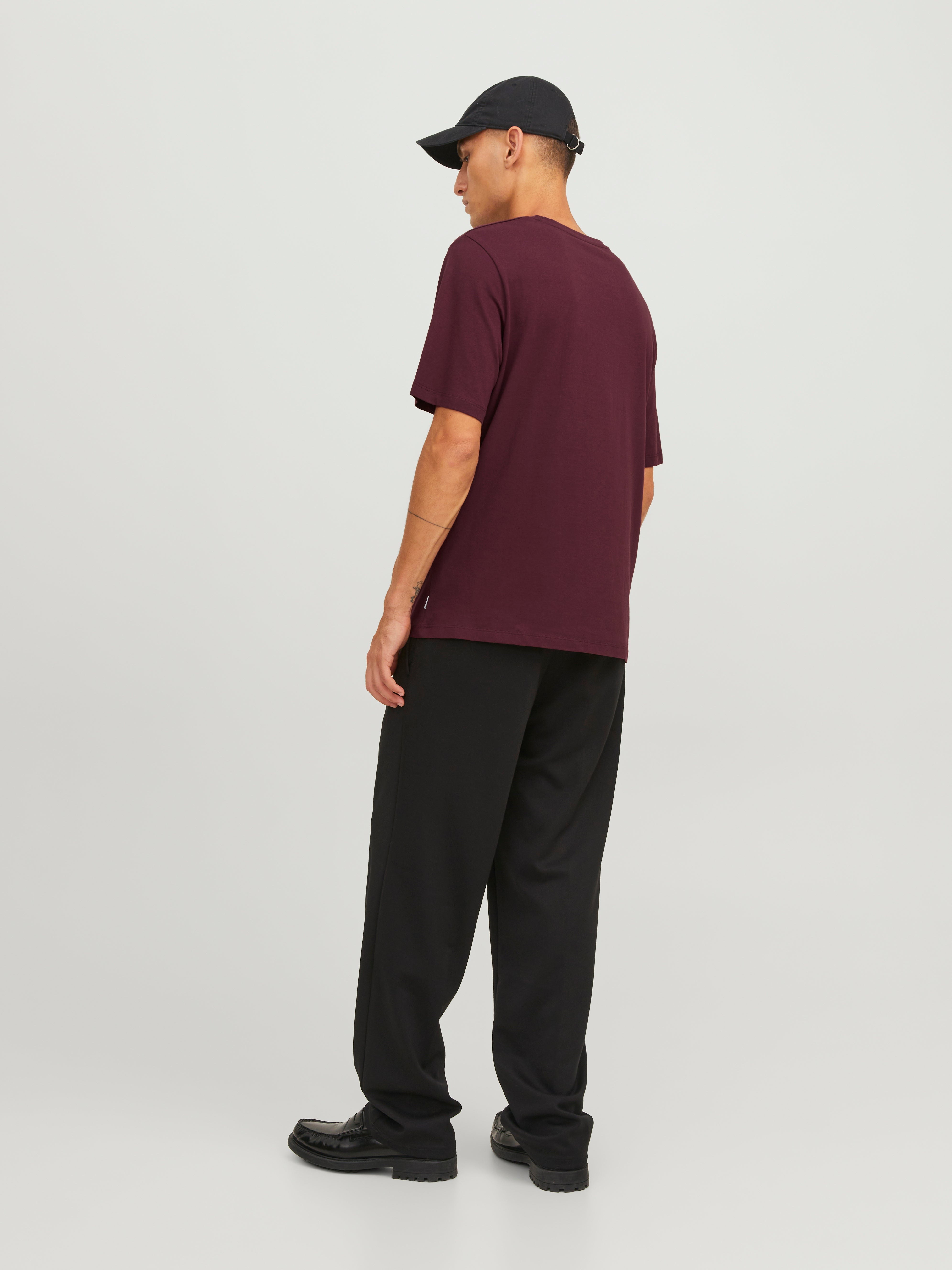 Jack & Jones Plain Crew neck T-shirt -Port Royale - 12156101