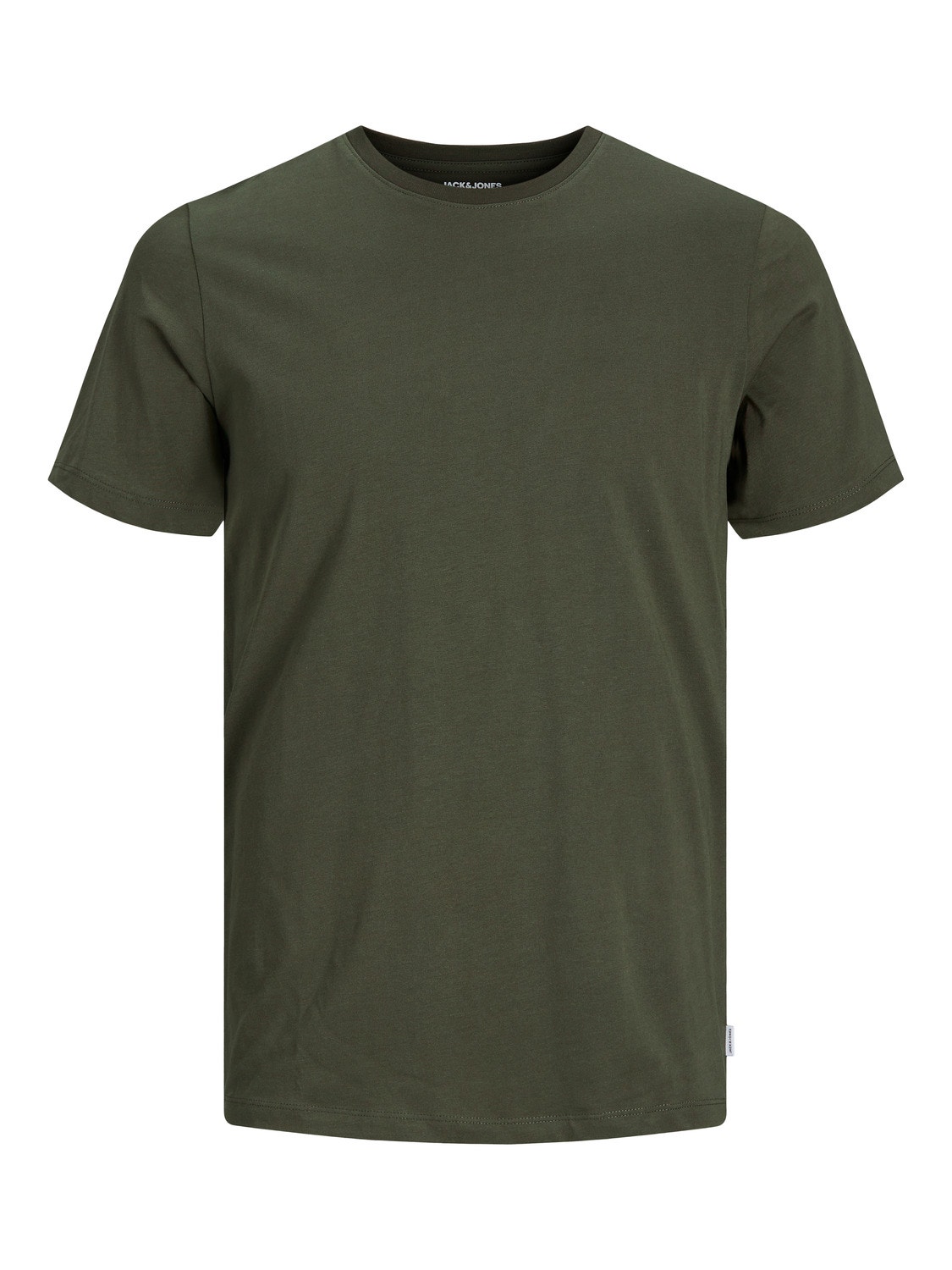 Jack & Jones Ensfarvet Crew neck T-shirt -Olive Night - 12156101
