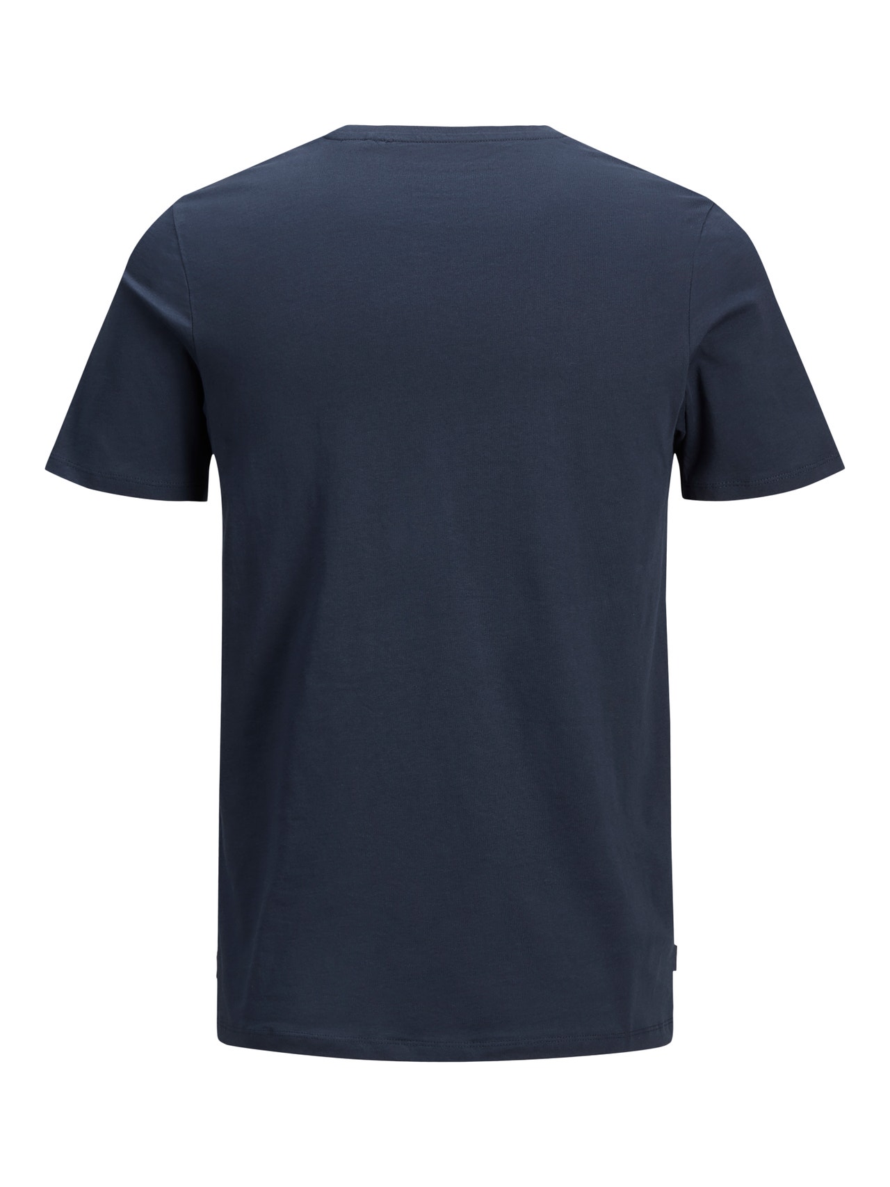 Jack & Jones Yksivärinen Pyöreä pääntie T-paita -Navy Blazer - 12156101