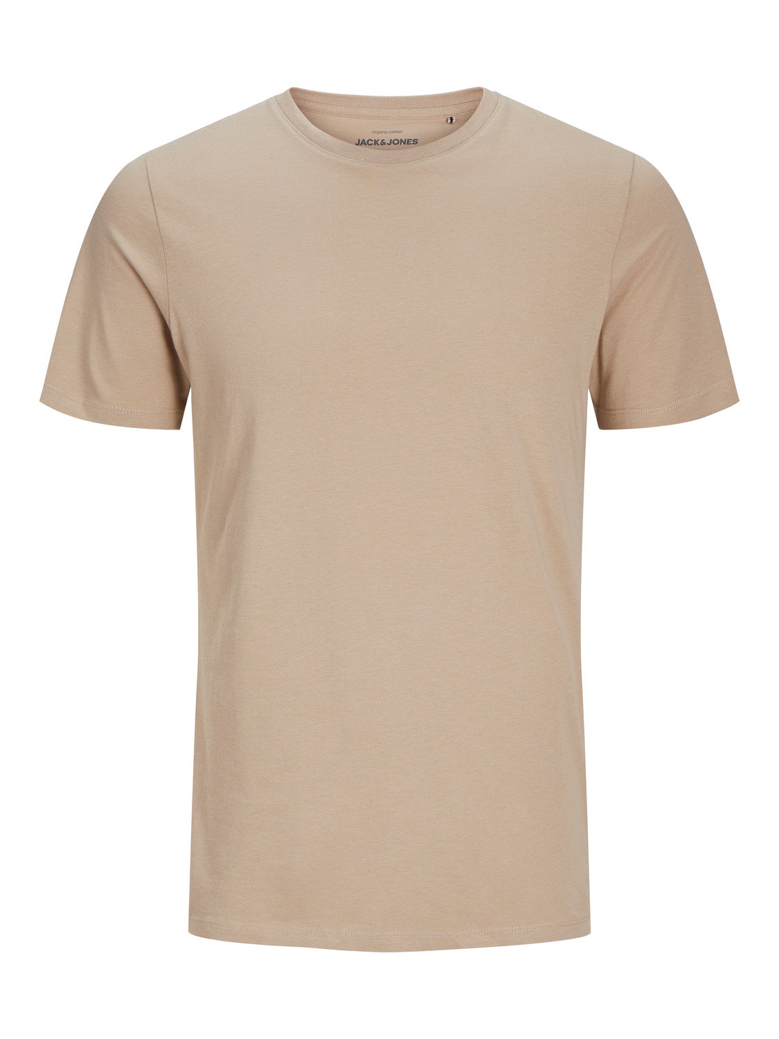 Jack & Jones Plain Crew neck T-shirt -Crockery - 12156101