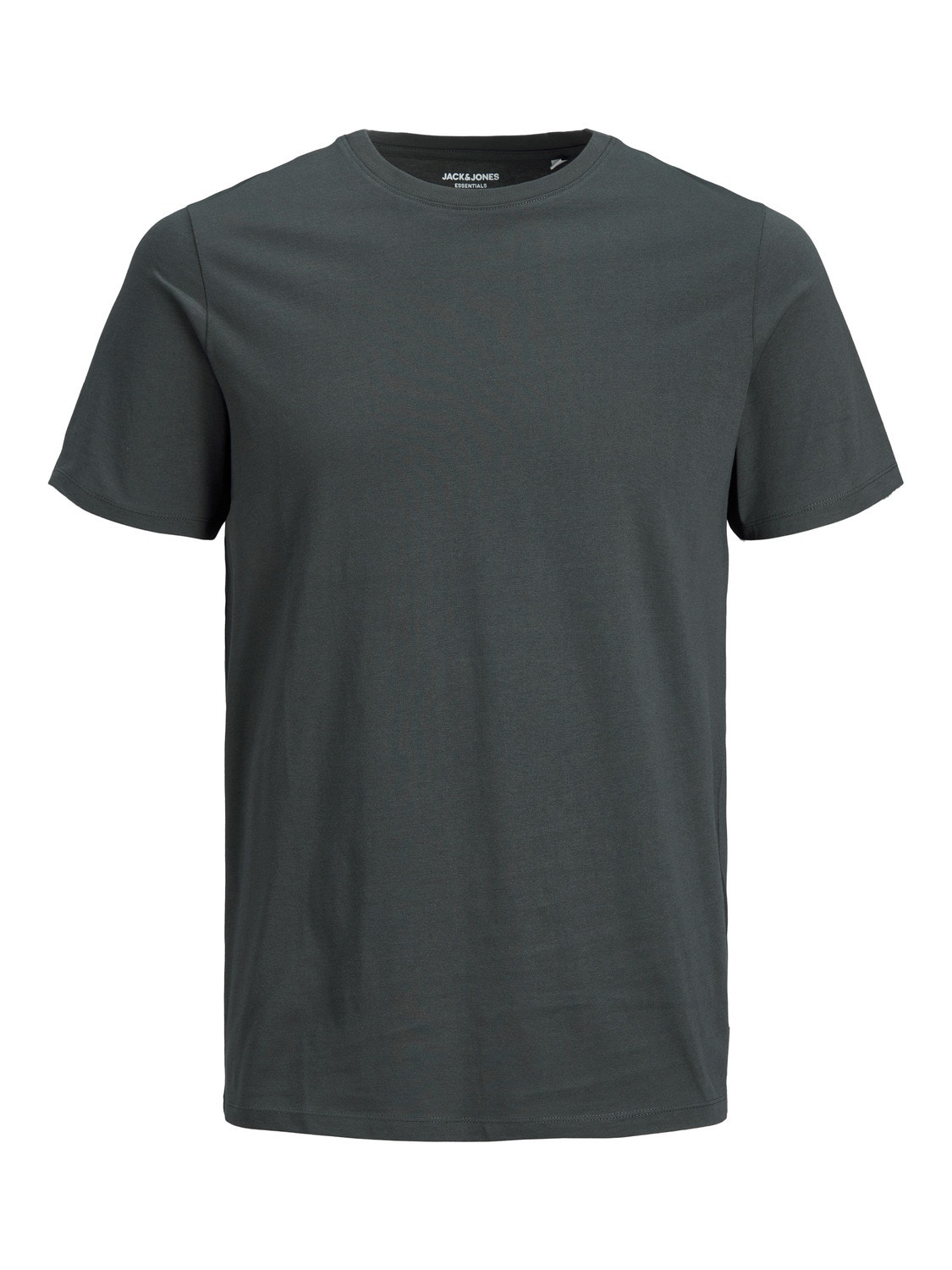 Jack & Jones Enfärgat Rundringning T-shirt -Asphalt - 12156101