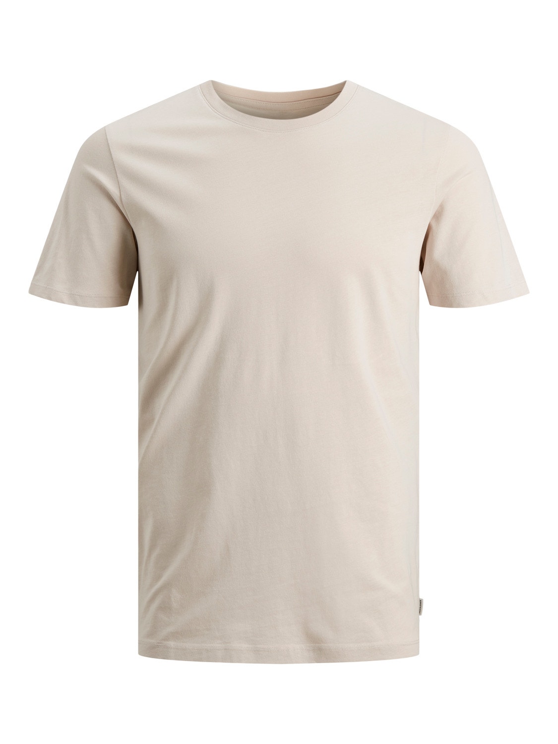 Jack & Jones Ensfarvet Crew neck T-shirt -Moonbeam - 12156101