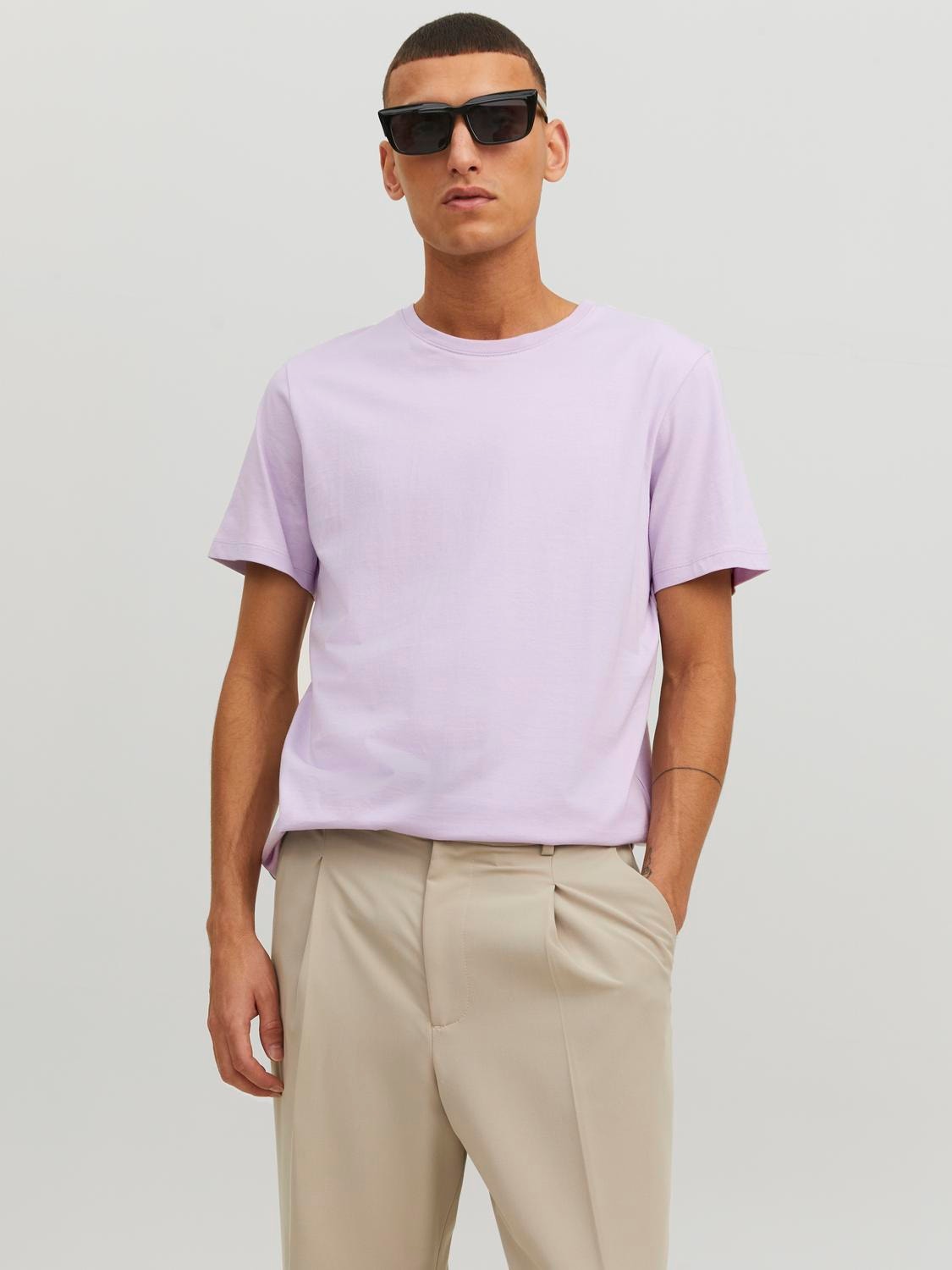 Jack & Jones Vanlig O-hals T-skjorte -Orchid Petal - 12156101