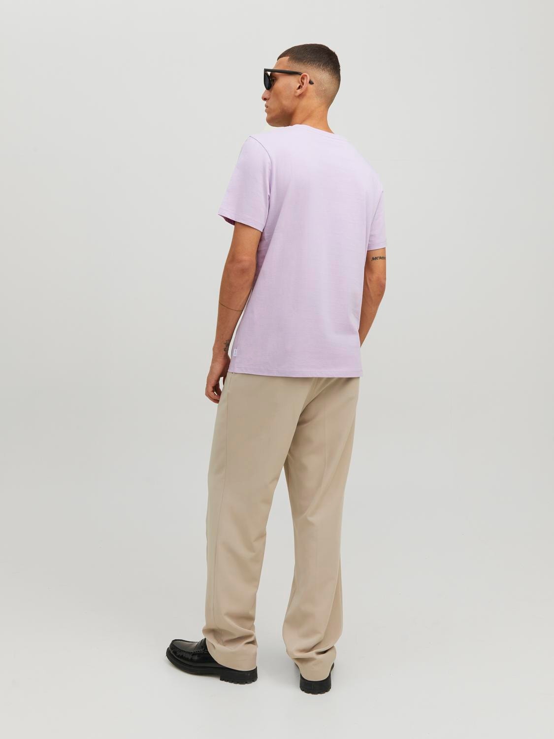 Jack & Jones Vanlig O-hals T-skjorte -Orchid Petal - 12156101