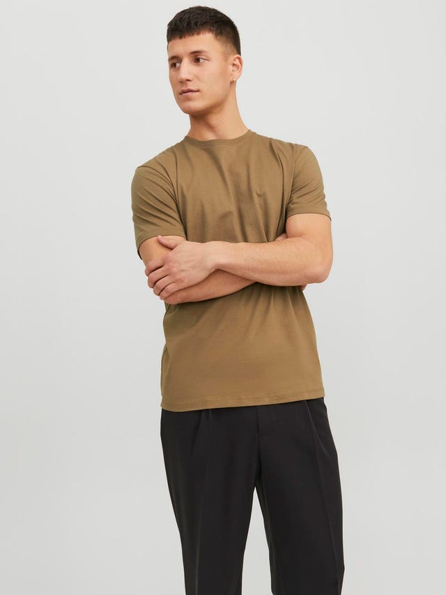 Jack & Jones Vienspalvis Apskritas kaklas Marškinėliai - 12156101