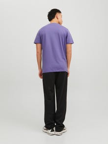 Jack & Jones Einfarbig Rundhals T-shirt -Twilight Purple - 12156101