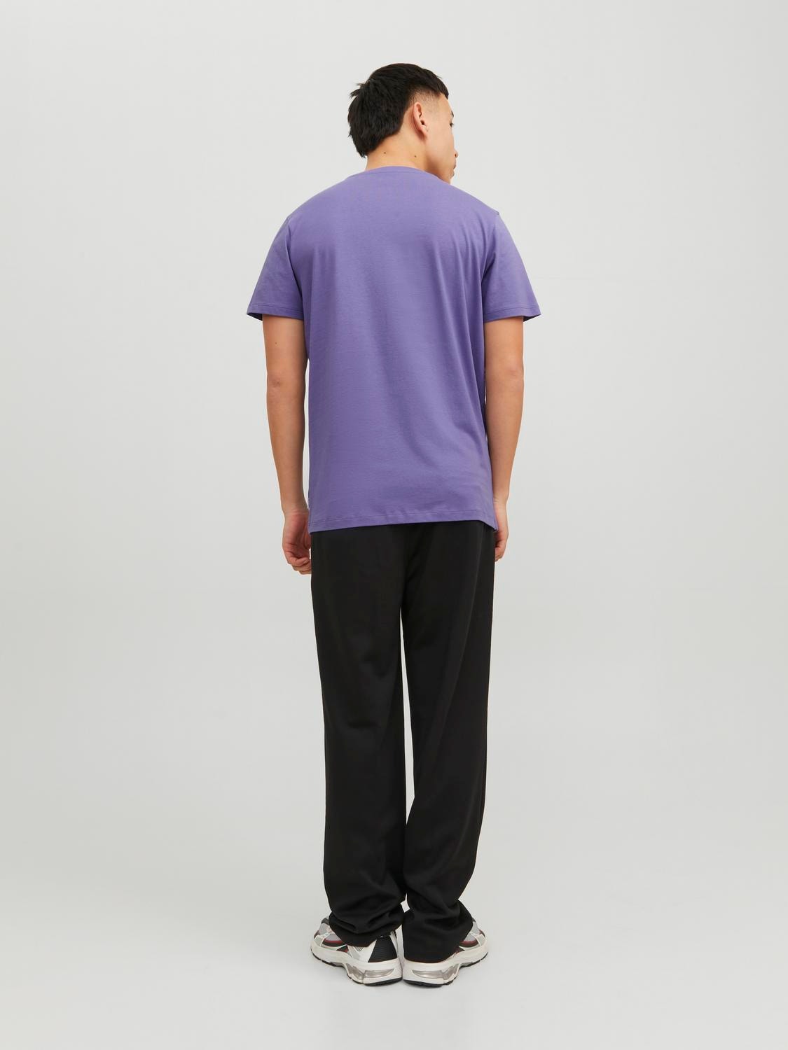 Jack & Jones Plain Crew neck T-shirt -Twilight Purple - 12156101