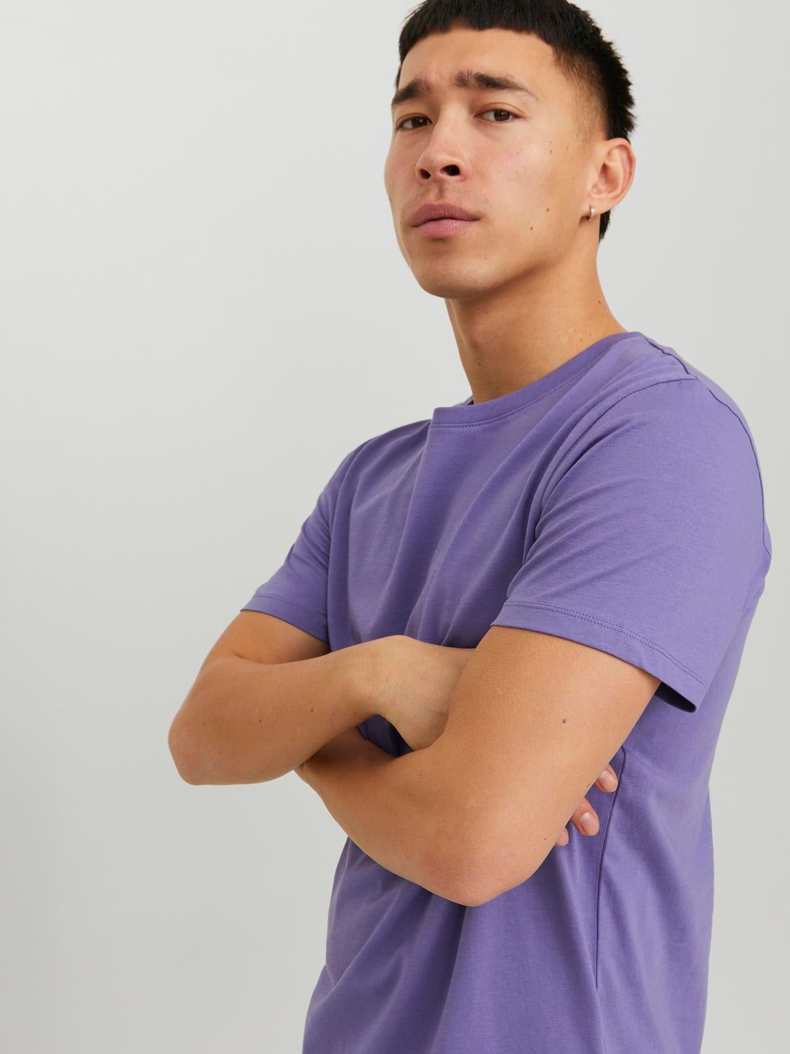 Purple sales shirt plain