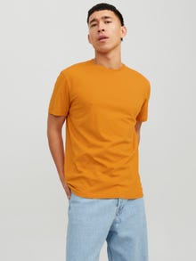 Jack & Jones Enfärgat Rundringning T-shirt -Desert Sun - 12156101