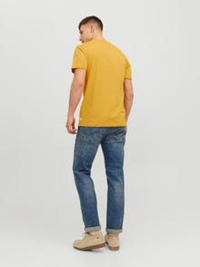 Jack & Jones Plain Crew neck T-shirt -Honey Gold - 12156101