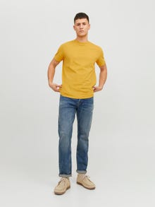 Jack & Jones Einfarbig Rundhals T-shirt -Honey Gold - 12156101