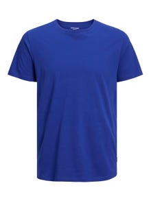 Jack & Jones T-shirt Liso Decote Redondo -Bluing - 12156101