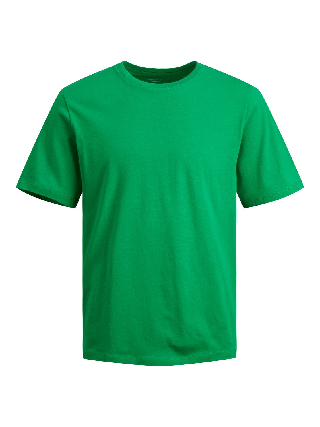 Jack & Jones Ensfarvet Crew neck T-shirt -Green Bee - 12156101