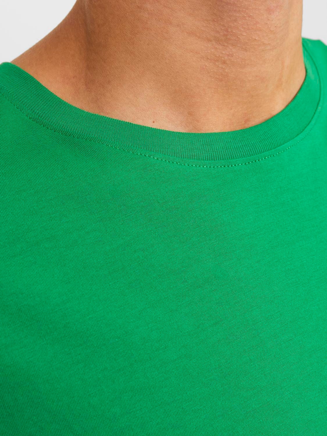 Jack & Jones Camiseta Liso Cuello redondo -Green Bee - 12156101