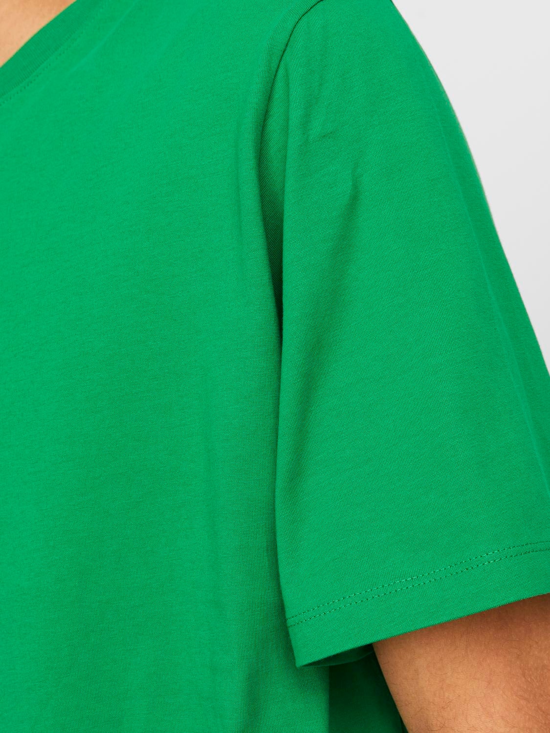Jack & Jones Vienspalvis Apskritas kaklas Marškinėliai -Green Bee - 12156101