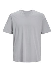 Jack & Jones T-shirt Liso Decote Redondo -Ultimate Grey - 12156101