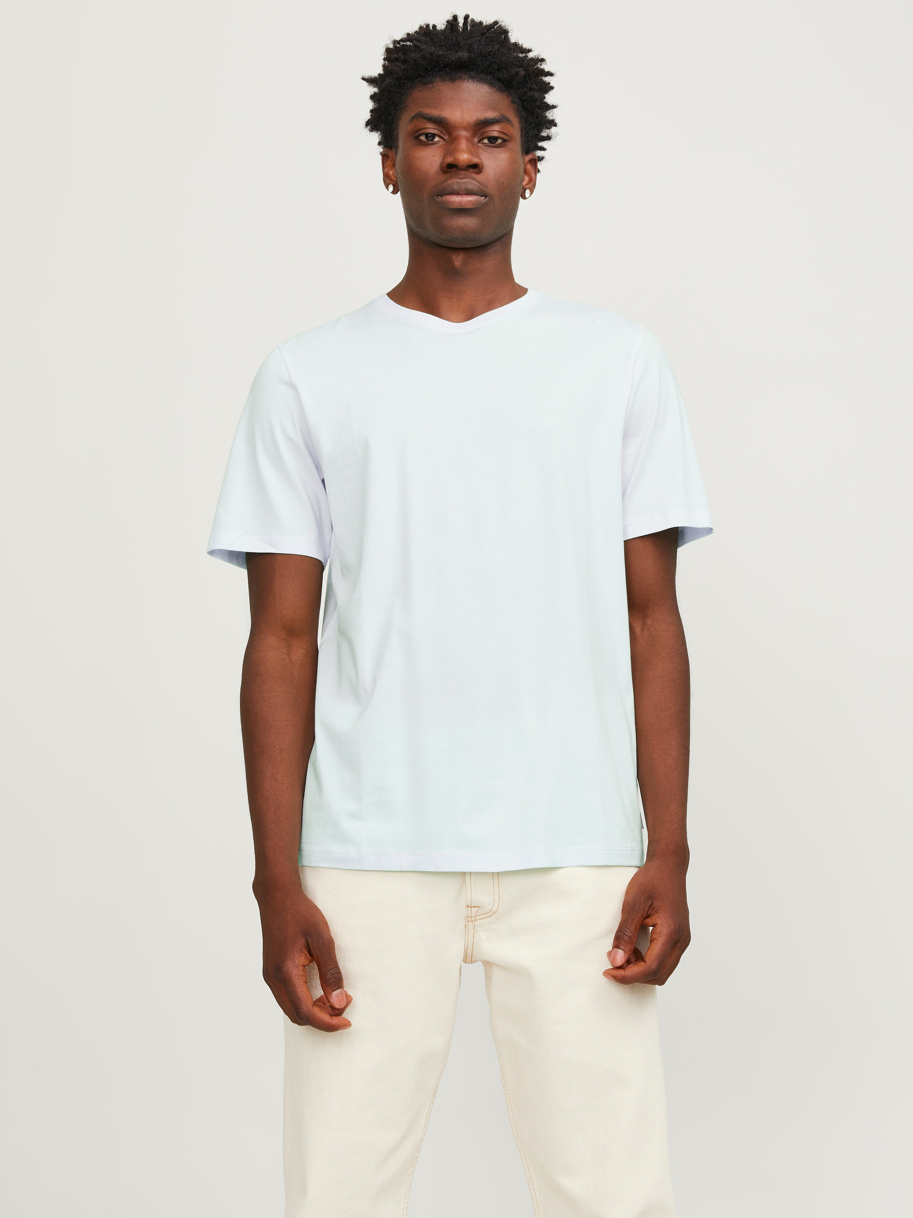 T-shirt Uni Col Rond - Jack & Jones - Modalova