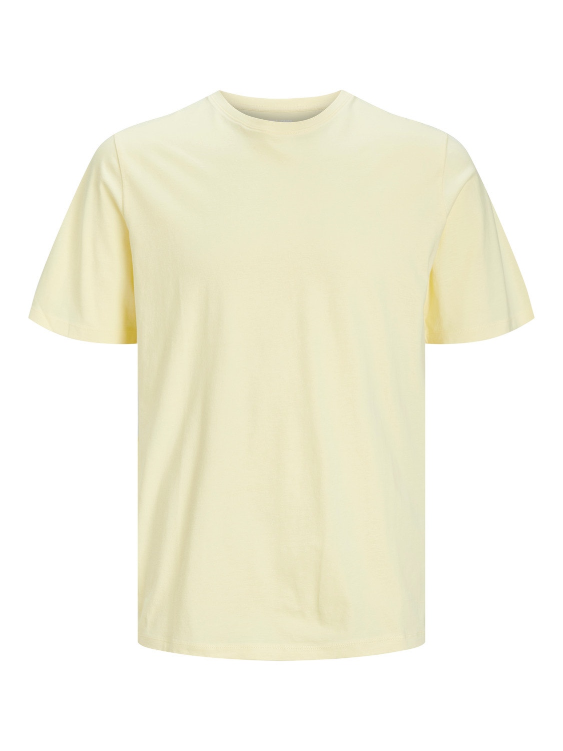 Jack & Jones Ensfarvet Crew neck T-shirt -French Vanilla - 12156101