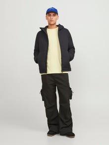 Jack & Jones Vienspalvis Apskritas kaklas Marškinėliai -French Vanilla - 12156101