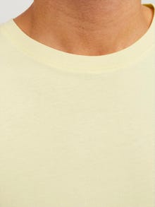 Jack & Jones Camiseta Liso Cuello redondo -French Vanilla - 12156101