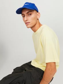 Jack & Jones Vienspalvis Apskritas kaklas Marškinėliai -French Vanilla - 12156101