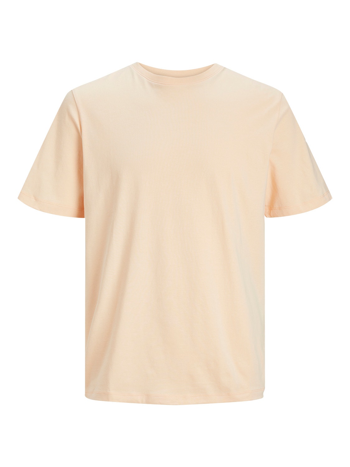 Jack & Jones Plain Crew neck T-shirt -Apricot Ice  - 12156101