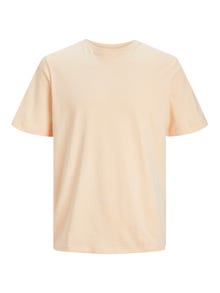 Jack & Jones Yksivärinen Pyöreä pääntie T-paita -Apricot Ice  - 12156101