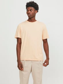 Jack & Jones Sima Környak Trikó -Apricot Ice  - 12156101