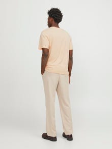 Jack & Jones Sima Környak Trikó -Apricot Ice  - 12156101