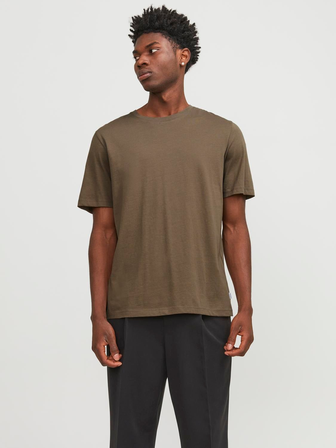 T-shirt Uni Col Rond - Jack & Jones - Modalova